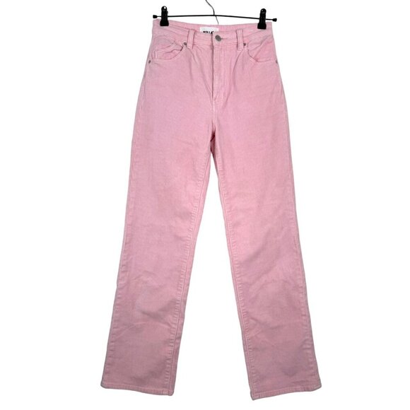 ROLLA'S Original HIGH RISE Corduroy STRAIGHT JEANS PINK sz 27 - Picture 1 of 10